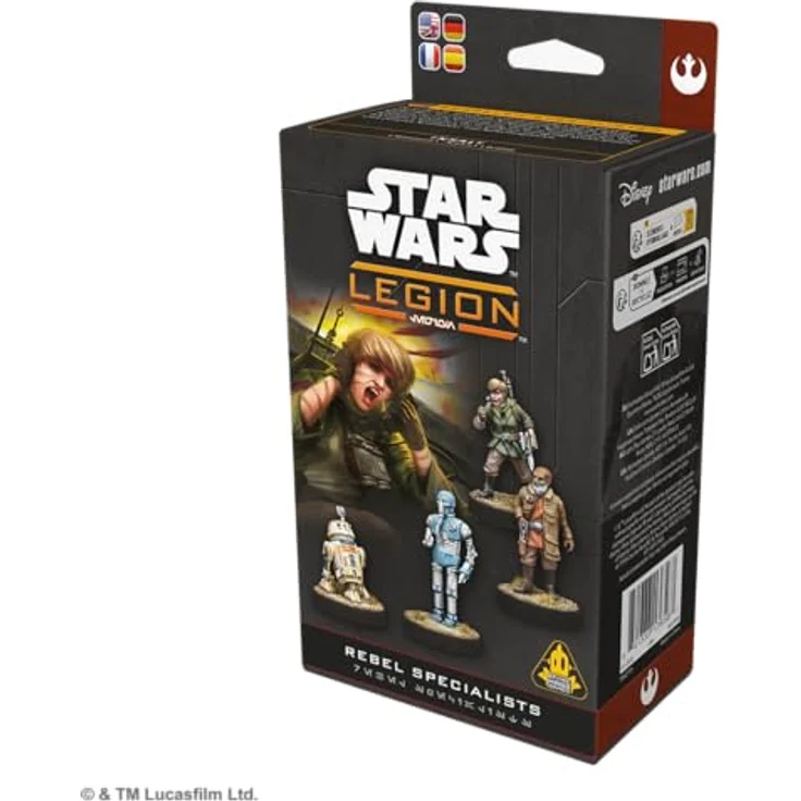 Chaosium Inc. Star Wars Legion Rebel Specialists, Miniaturen Spiel Erweiterung mit 4 strategischen Miniaturen und Kommando-Karten, EN Version – Bild 3