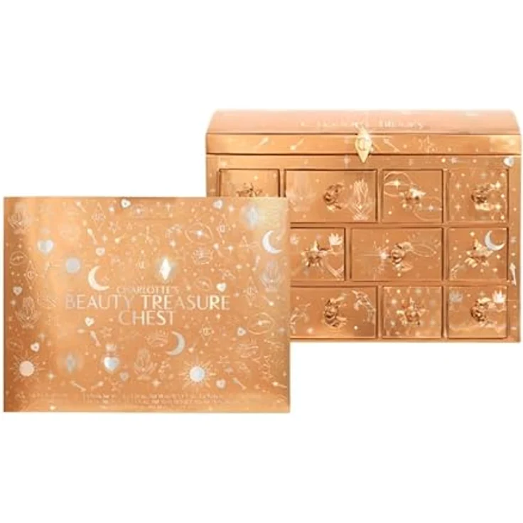 CHARLOTTE TILBURY Adventskalender 2025, MAKE-UP & PFLEGE Set mit 10 Spezialprodukten, inklusive Lippenstift, Setting Spray und Magic Cream Mini – Bild 3