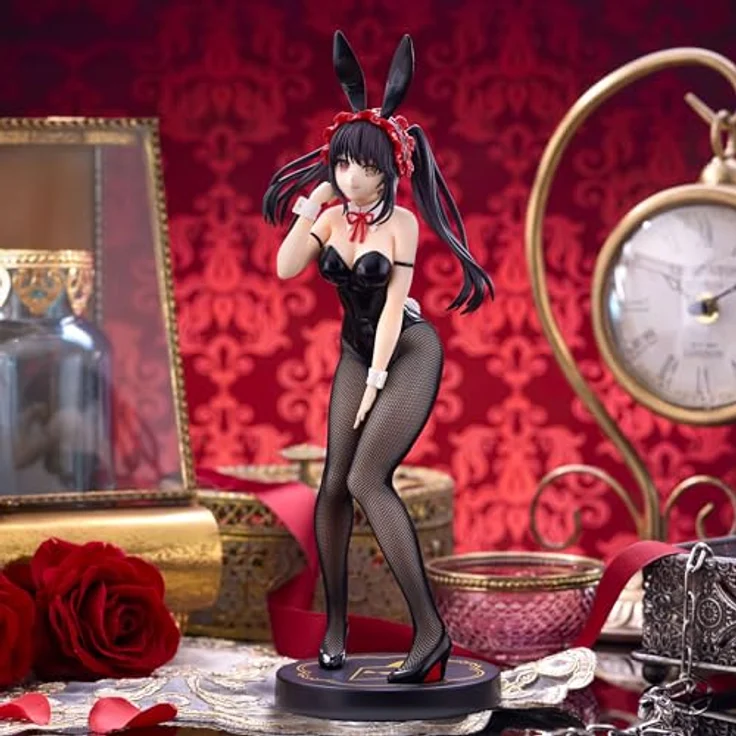 FuRyu Corporation Date A Live BiCute Hasen-Figur Kurumi Tokisaki, schwarze Farbe, mit Standfuß, offizielles Lizenzprodukt – Bild 4