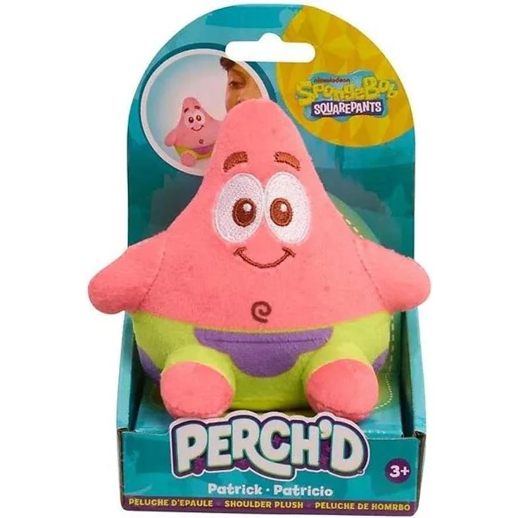 Just Play SpongeBob Schwammkopf – Plüschtier mit Patrick Star auf der Schulter, Sammelfigur