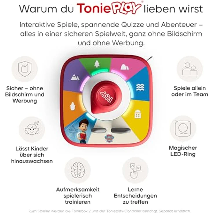 tonies Hörspiel Paw Patrol: Heldenhafte Rettung in der Abenteuerbucht, Tonieplay Game M mit 6 Missionen und über 10 Minispielen für Kinder ab 3 Jahren – Bild 6