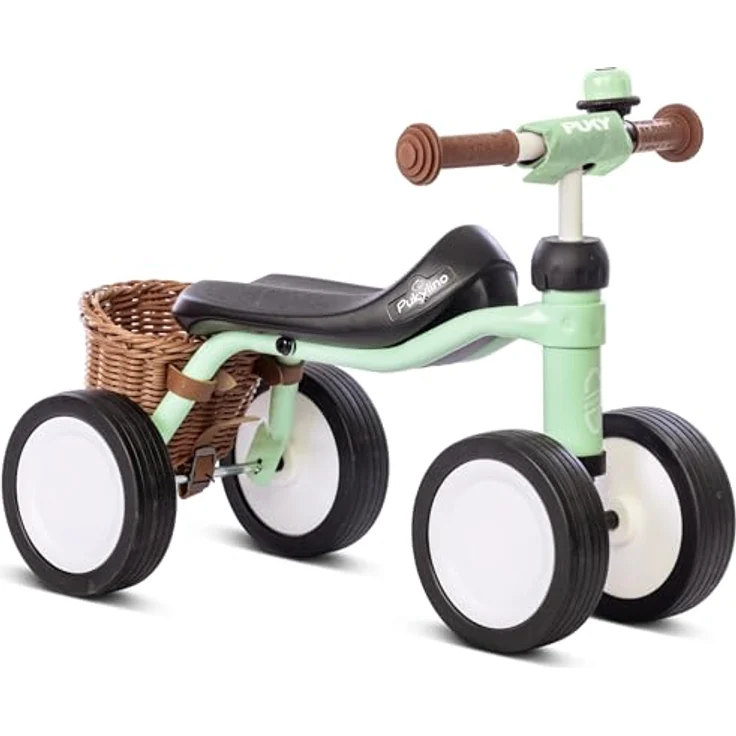 PUKY PUKYLINO BUNDLE | Laufrad für Kinder ab 1 Jahr geeignet | Hochwertiger Stahl mit stoßfester Pulverbeschichtung | FLOAT-Laufräder | Pastellgrün – Bild 1