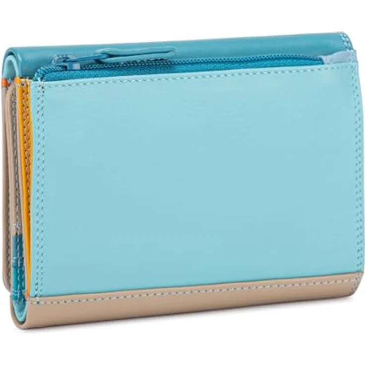 Mywalit Medium Tri-fold Geldbörse, 100% Leder, 12 cm x 8 cm x 3 cm, grün – Bild 3