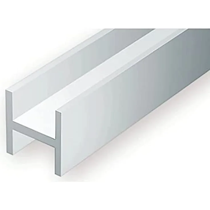 EVERGREEN 500281 H-Profil, 350x1,5X1,5 mm, 4 Stück, Mehrfarbig
