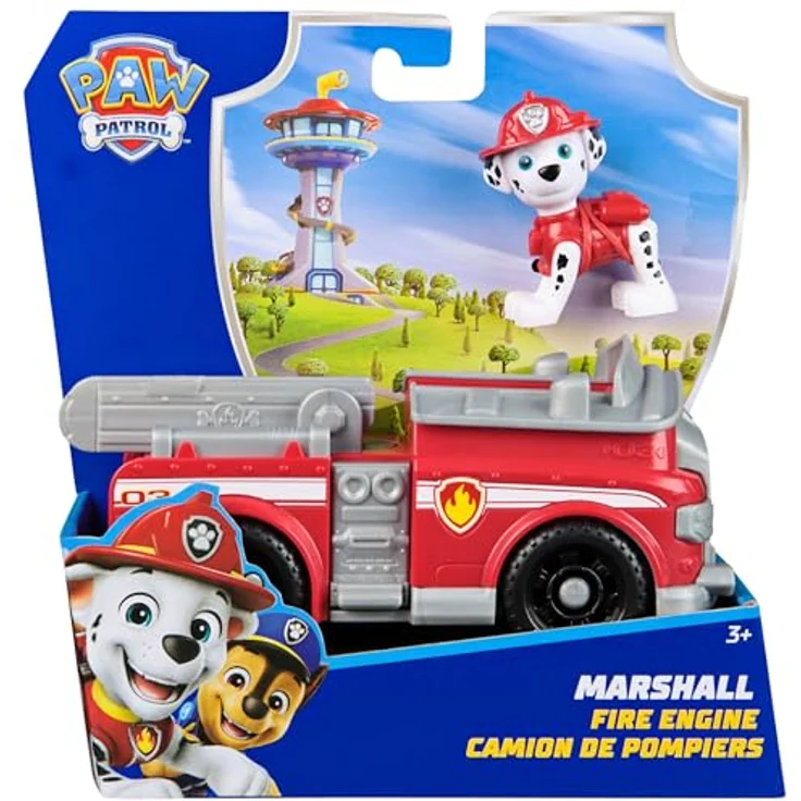 Spin Master PAW Patrol Spielzeug-Auto Marshall, Feuerwehrfahrzeug aus recyceltem Kunststoff, mit Figur im Standard-Maßstab – Bild 11
