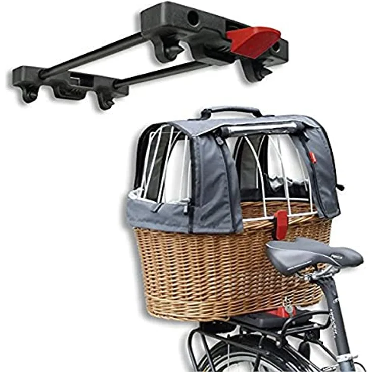 KLICKfix Hundekorb Doggy Basket Plus für Racktime, 0399RH, 36 x 52 x 46 cm