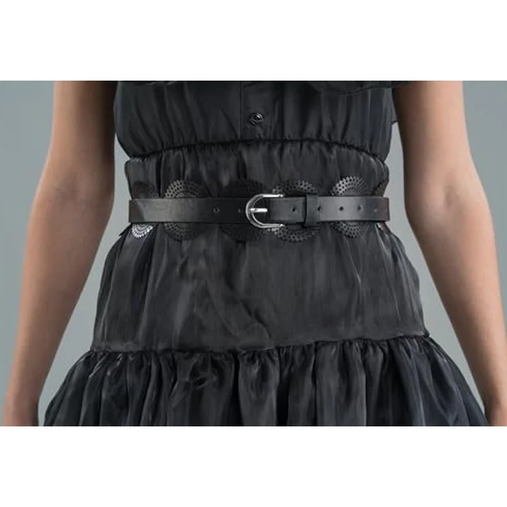 Chaks Ballkleid Wednesday, Damen Kostüm in Schwarz, XS, lizenziertes Outfit für Halloween und Kostümpartys – Bild 5
