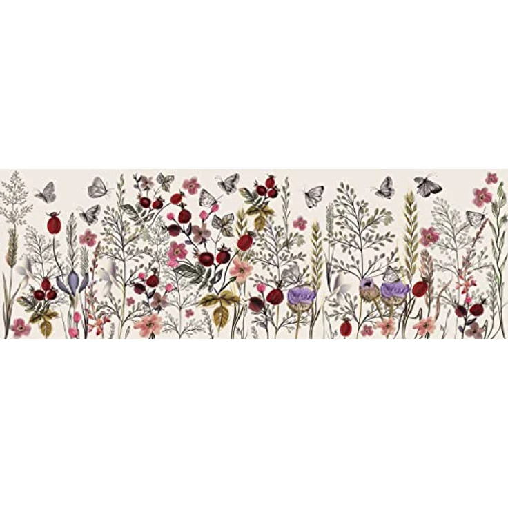 Interdruk Blumen Nr. 1, 1000-teiliges Panorama-Puzzle für Erwachsene, 96 x 32 cm in Blueboard-Qualität – Bild 3