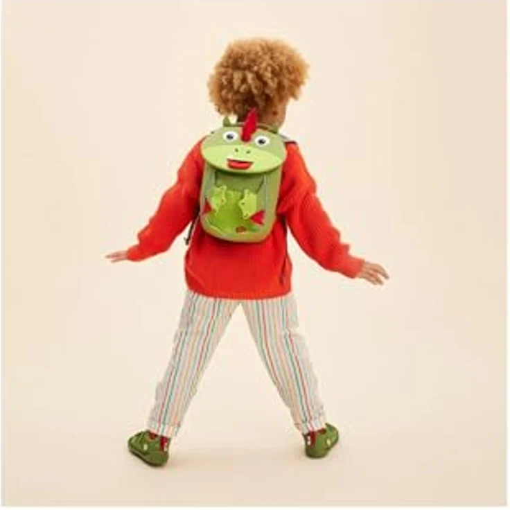 Affenzahn Kleiner Freund Kindergartenrucksack, 26 cm, Mehrfarbig mit Brustgurt und praktischem Reißverschluss – Bild 7