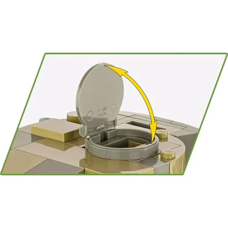COBI Historische Sammlung Tiger I No (896 Teile) Bausteinmodellbausatz, für Sammler ab 14 Jahren, kompatibel mit anderen führenden Marken - COBI – Bild 5