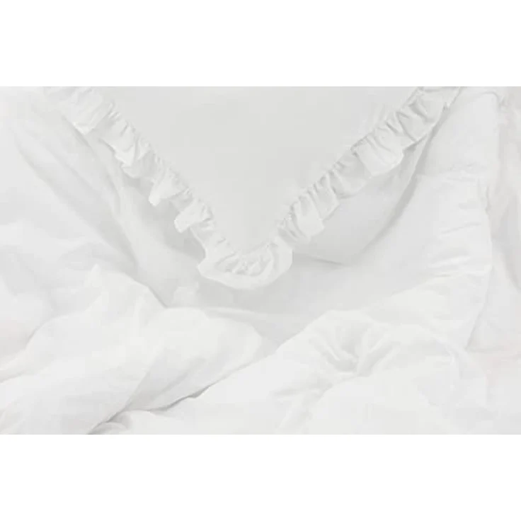 Venture Home Levi Bed Set Cotton w ruffle - White - 240*220, Kinderbettwäschen mit dekorativem Rüschenrand – Bild 2