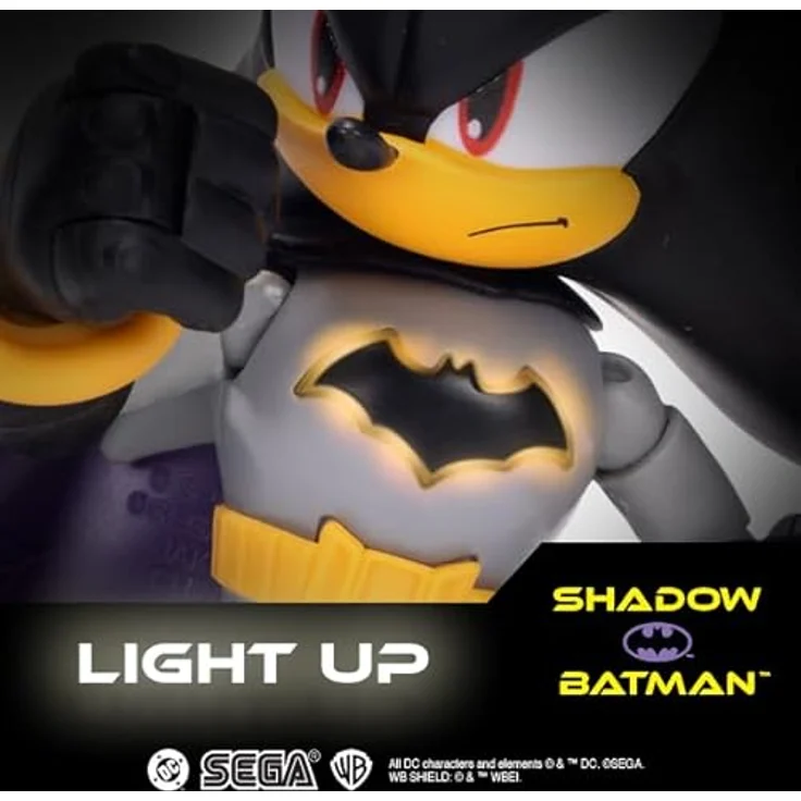 Sonic The Hedgehog DC x Sonic 2.5 Figur Dr. Eggman, Sammelfigur mit mehreren Bewegungspunkten, 18 cm, exklusive Darkseid-Edition – Bild 4