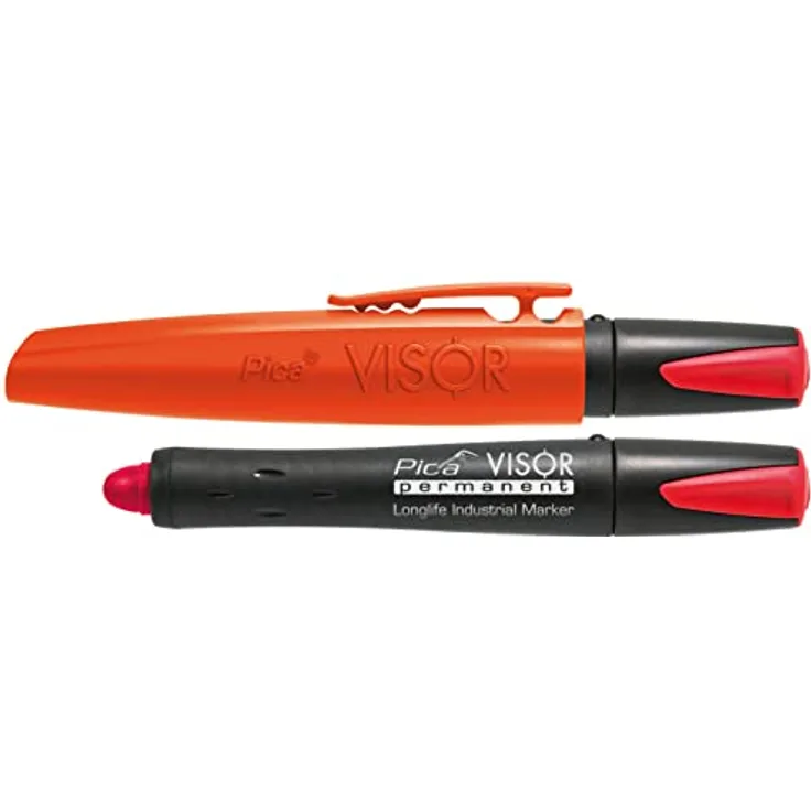 Pica Marker 990/40, nachfüllbarer Longlife Industrial Marker für alle Materialoberflächen, Fluo-Orange