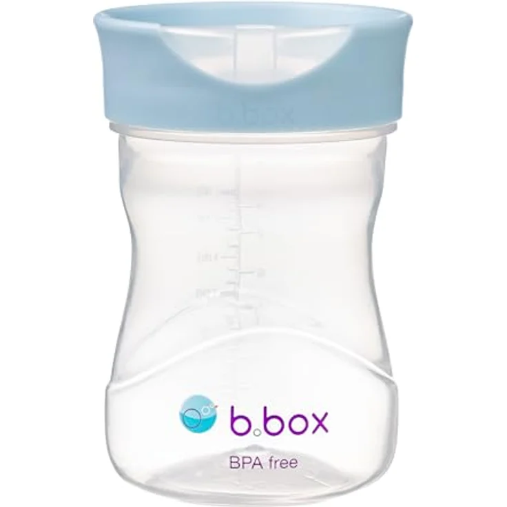 B.Box Trainer Cup, Trinklernbecher für Kinder, 240 ml, blau, BPA-frei, spülmaschinenfest – Bild 1