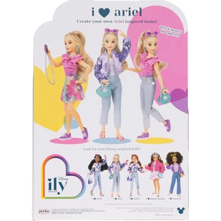 Jakks Pacific Disney ily 4EVER Arielle Puppe, ca. 29 cm, Ankleidepuppe – Bild 7