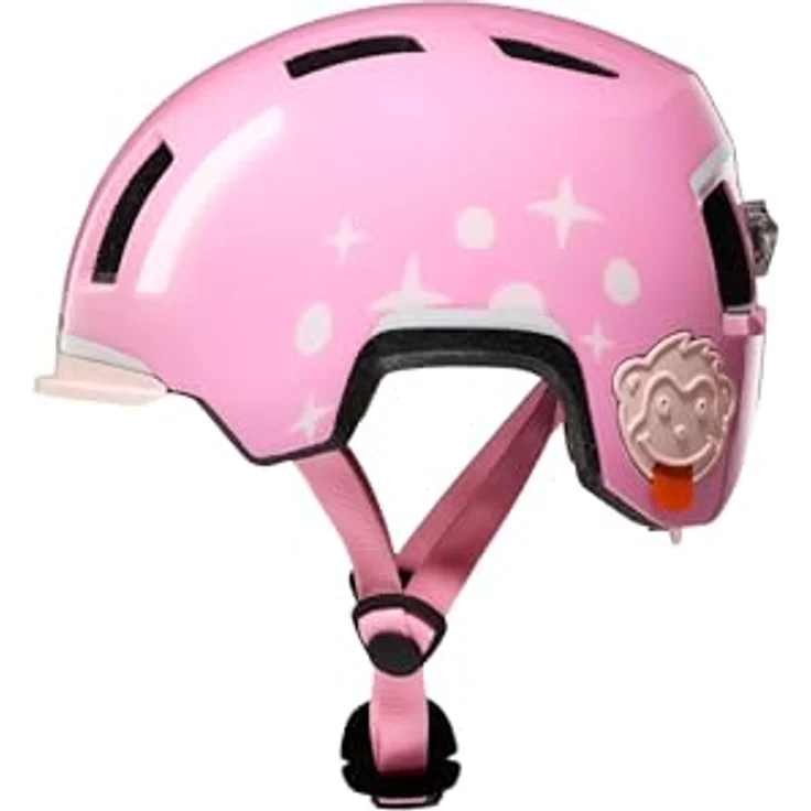 Affenzahn Fahrradhelm für Kinder Einhorn - Rosa, Individuell verstellbar, Größe S/M, Sichtbarkeit durch integriertes Rücklicht – Bild 5