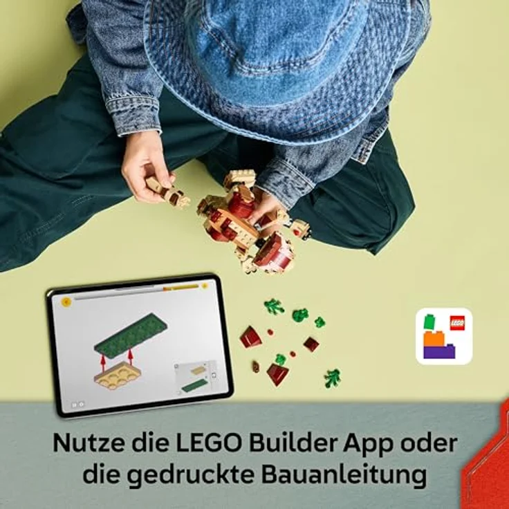 LEGO Jurassic World 76970, Babydinosaurier Dolores: Aquilops, 339 Teile, bewegliche Figur, für Kinder ab 7 Jahren, Maße: 20cm x 15cm x 11cm – Bild 6