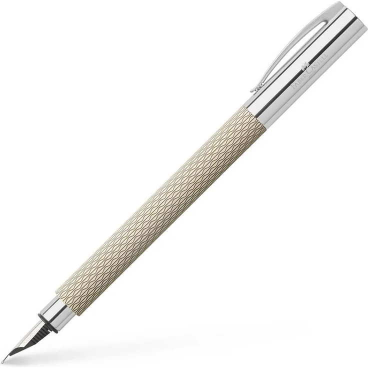 Faber-Castell Füllhalter Ambition OpArt, Edler Füller mit Schaft aus Edelharz, Feder M