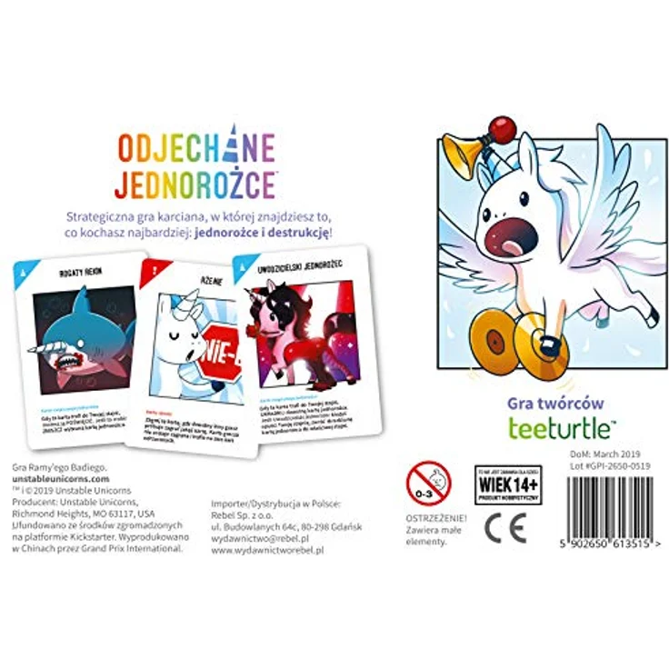 TeeTurtle Rebel Rebellen-Einhorn-Brettspiel, strategisches Kartenspiel für 2-8 Personen, Spieldauer 30-45 Minuten – Bild 2