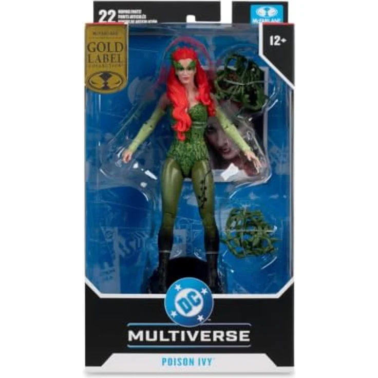 McFarlane Toys Batman & Robin DC Multiverse Actionfigur Poison Ivy (Gold Label), 18 cm, Ultra Articulation und sammelbare Kunstkarte – Bild 3