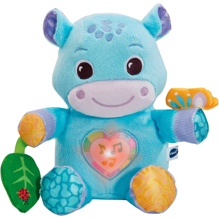 Vtech® Plüschfigur Vtech Baby Flauschiges Flusspferd, mit Licht und Sound, in bunten Farben – Bild 1