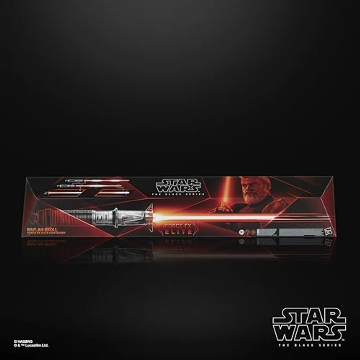 Star Wars The Black Series Baylan Skoll Force FX Elite Lichtschwert, Ahsoka Design, Soundeffekte, inklusive Ständer, einzigartige Klingefarbe – Bild 2