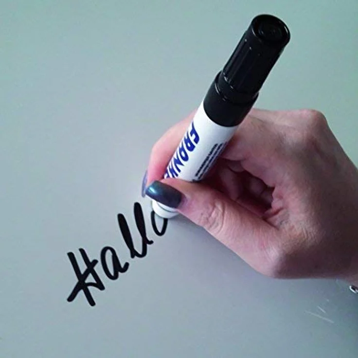 FRANKEN KombiMarker Whiteboard Marker, 4 Stück farblich sortiert, 1-3mm Strichstärke, geruchsneutral, trocken abwischbar – Bild 3
