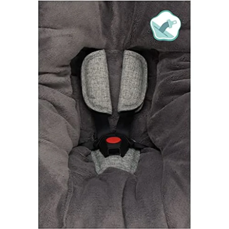 Fillikid Fleece-Fußsack Tanaga, kuscheliger Fußsack für Babyschale und Babywanne, wasserabweisend, Blumenmuster – Bild 8