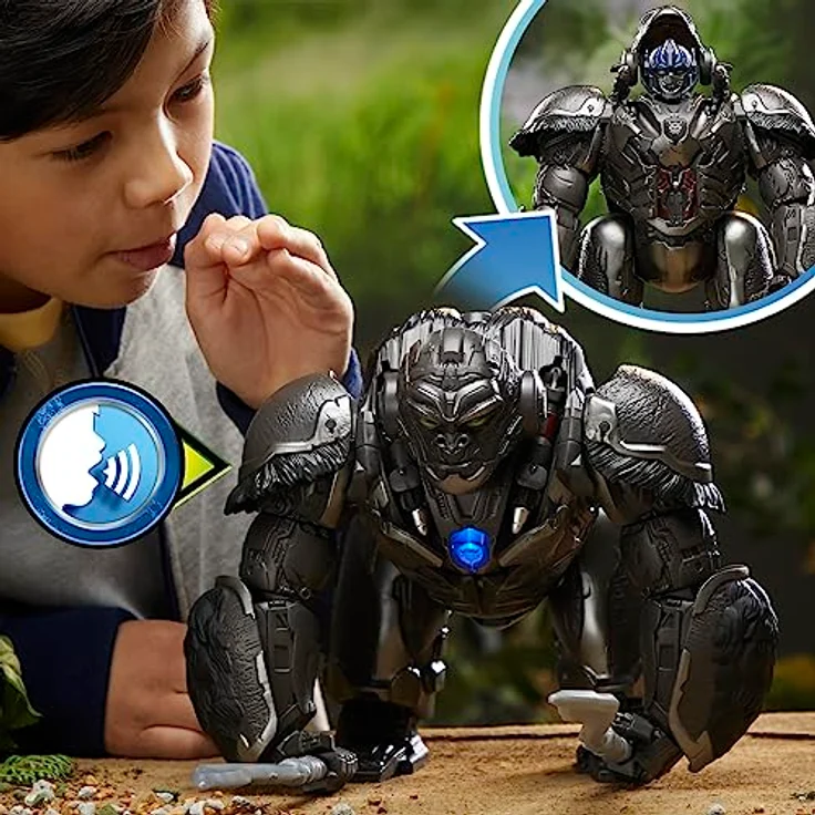 Transformers: Aufstieg der Bestien Command & Convert Optimus Primal, 31,5 cm großes elektronisches Animatronik-Spielzeug – Bild 3