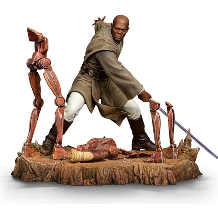 Iron Studios Star Wars Art Scale Statue 1/10 Mace Windu, 18 cm Resinfigur mit Base – Bild 1