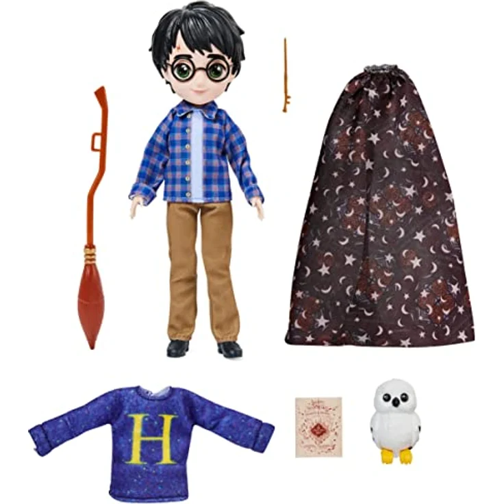 Wizarding World Harry Potter Geschenkset mit 20 3cm großer Harry Potter-Puppe mit Tarnumhang und 5 Puppen-Zubehörteilen Spielzeug für Kinder – Bild 5