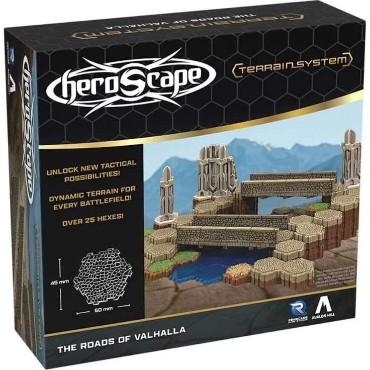 Sonstige Verlage Heroscape Roads of Valhalla Terrain Expansion, Brettspiel Erweiterung zur Verbesserung der Spielumgebung mit strategischen Elementen
