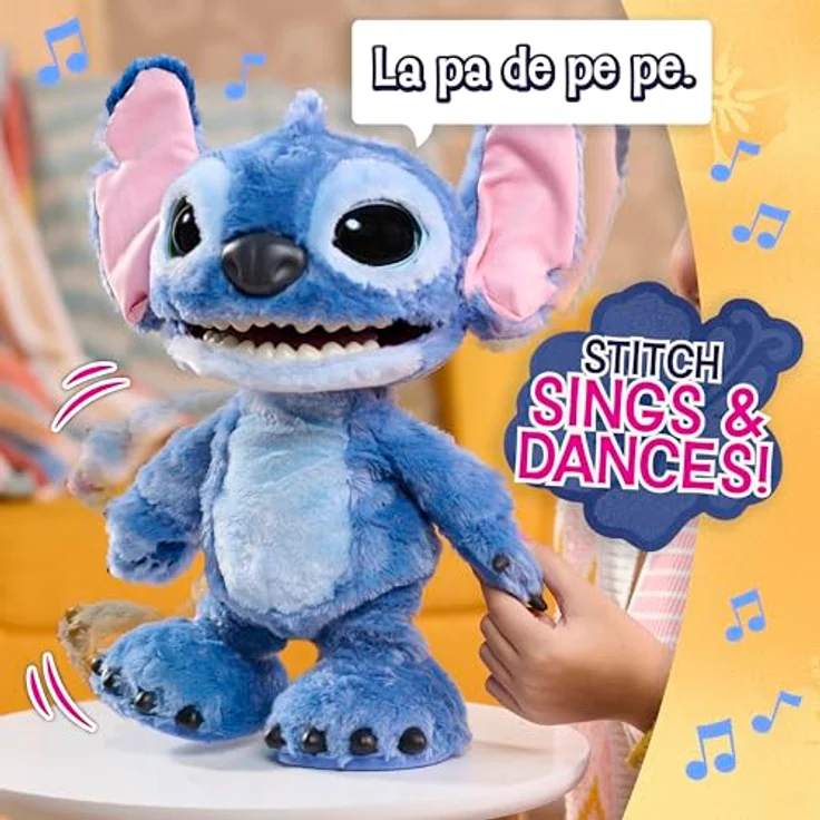 Just Play Stitch Ultimate Electronic Pet, interaktives Plüschspielzeug mit über 100 Sound- und Bewegungs-Kombinationen, 43 cm, offiziell lizenziert – Bild 6
