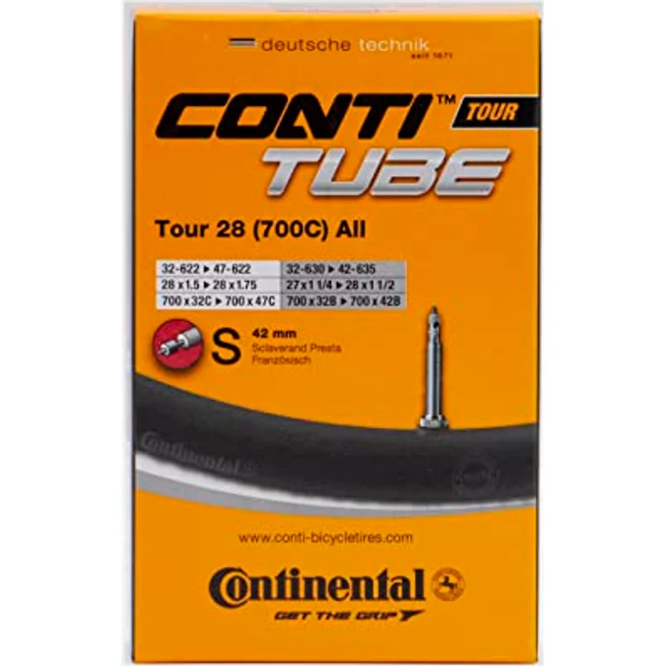 Continental Luftschlauch Fahrrad Tour 28, , Schwarz, 182031, S 42 – Bild 2