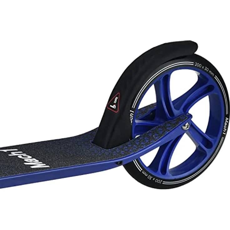 Mach1 Cityroller Kick Scooter ALU mit 200mm XXL Wheel Rollen, klappbar, Tragfähigkeit bis 100kg, Wahlweise mit LED Rollen – Bild 5