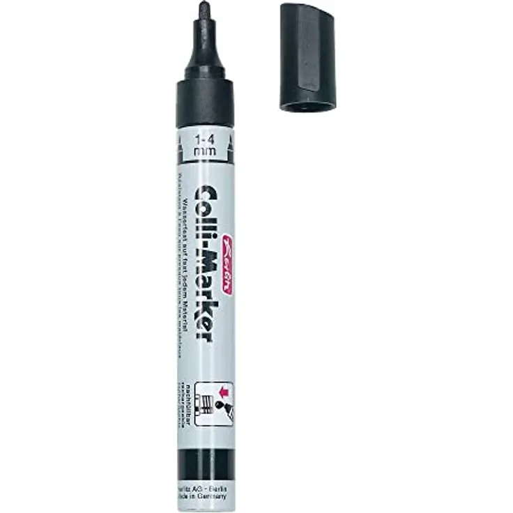 Herlitz 08860603 Permanentmarker, Schwarz