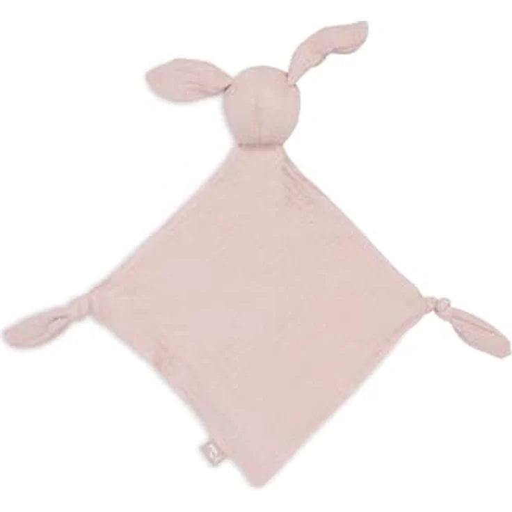 Jollein Schmusetuch Baby - Bunny Ears, Wild Rose - 100% Baumwolle - Altrosa – Bild 2