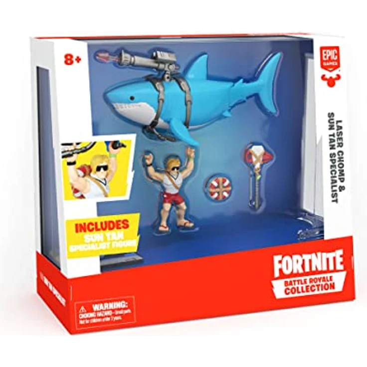 FORTNITE Battle Royale Collection: Laser Chomp Glider & Sun Tan Specialist Actionfigur, 5,1 cm bewegliche Figur aus hochwertigem Vinyl – Bild 3