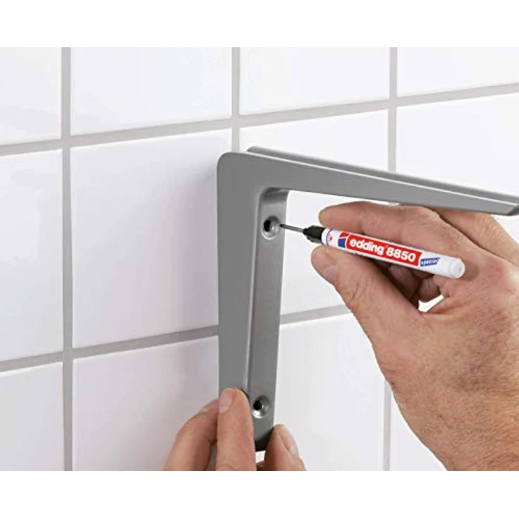 edding 8850 Bohrlochmarker - schwarz - 1 Stift - Rundspitze 1 mm - für Markierungen von schwer erreichbaren Stellen - extra lange, dünne Spitze 20 mm – Bild 4