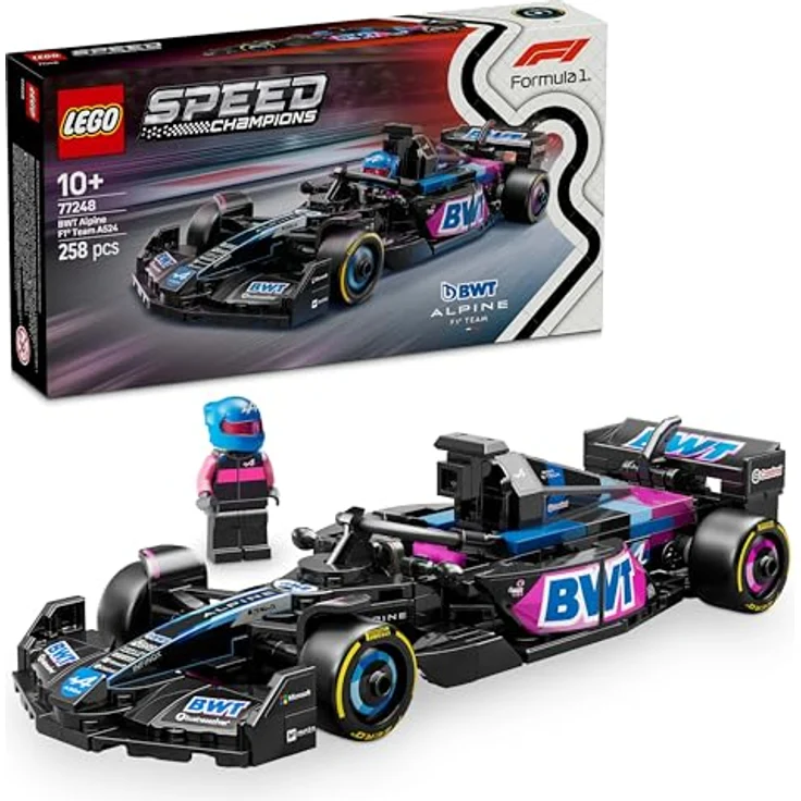 LEGO Speed Champions BBWT Alpine F1 Team A524, Formel 1 Rennwagen mit Minifigur, Spielzeug für Jungen und Mädchen ab 10 Jahren, ideales Vatertagsgeschenk – Bild 1