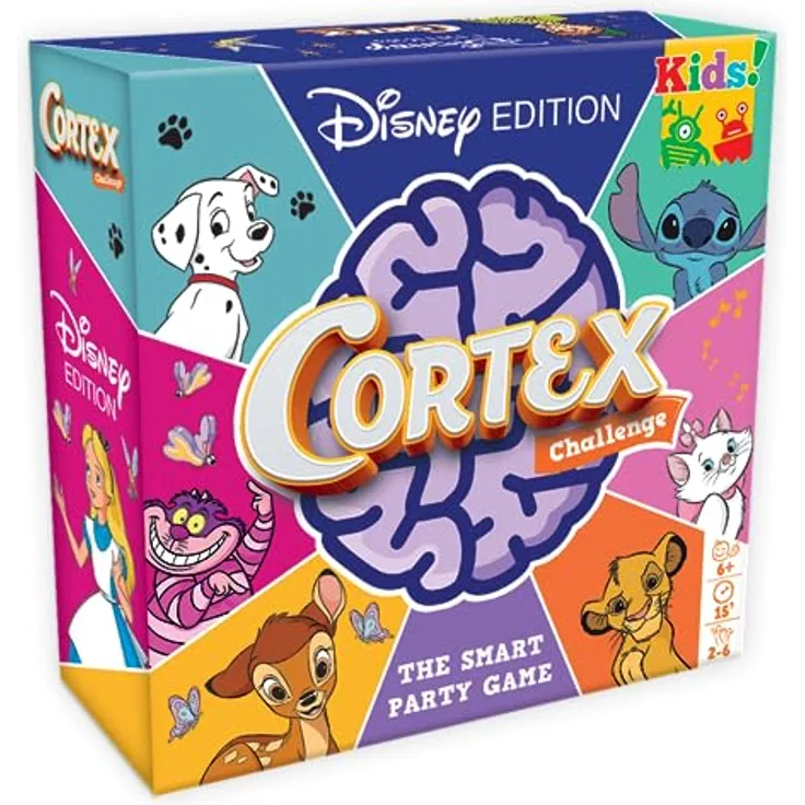 Zygomatic Cortex Challenge Kids! Disney Edition, Familienspiel, Brettspiel, 2-6 Spieler, ab 6+ Jahren, 15 Minuten, Mehrsprachig