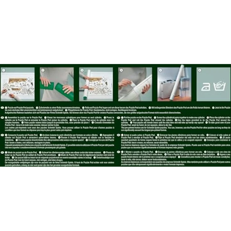 Schmidt Puzzlepad für Puzzles von 500 bis 6000 Teile, Mehrfarbig - 156 x 113,5 cm, geeignet für alle Puzzlegrößen – Bild 3