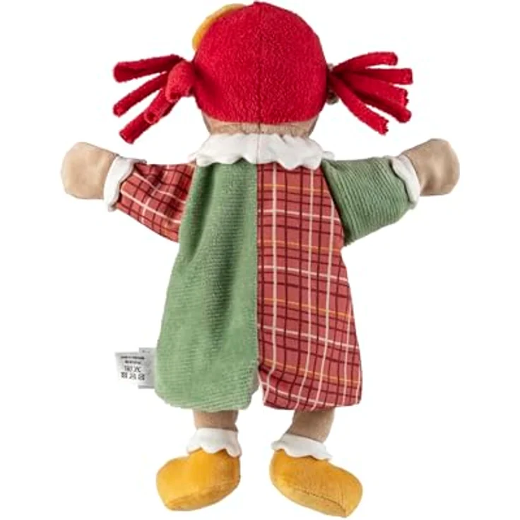 Sterntaler Handpuppe Clown, weiches Kinder Spielzeug für Puppentheater, Sprachförderung & Kuscheln, mehrfarbig – Bild 2