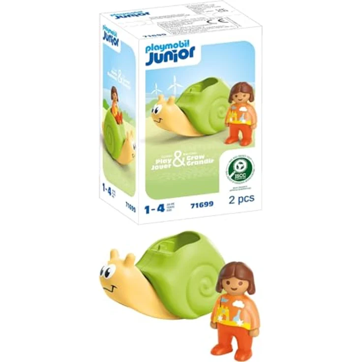 Playmobil® Konstruktions-Spielset Schaukelschnecke mit Rasselfunktion (71699), JUNIOR, (2 St), Made in Europe – Bild 2