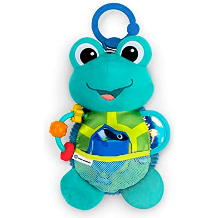 Baby Einstein Neptune, sensorisches Kuscheltier mit Plüschaktivität, knisternde Geräusche und kontrastreiche Farben, abwischbar – Bild 1