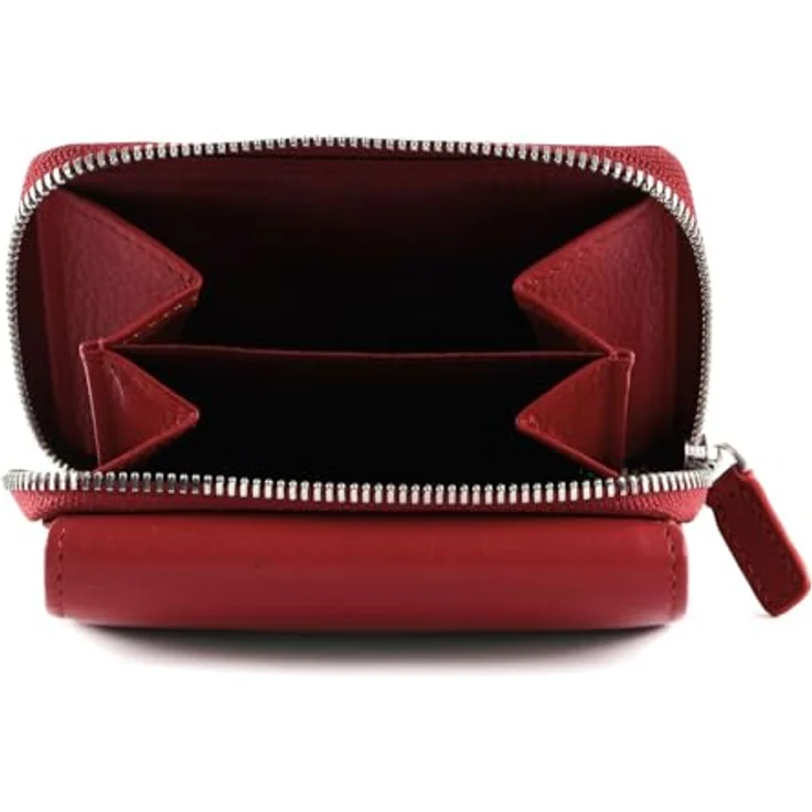 Picard Bali 1 1171, Geldbörse aus weichem Rindleder, rot, 10 x 3 x 9 cm – Bild 2