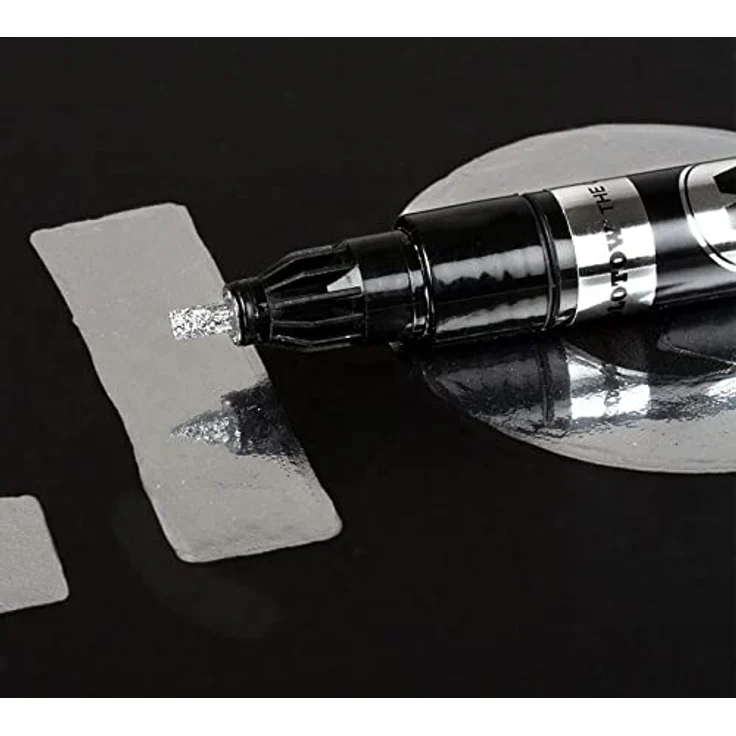 Molotow Flüssiger Chrom-Marker mit zwei Spitzen, Spiegeleffekt, Doppelspitze, 1,5 und 4 mm Federstärke – Bild 5