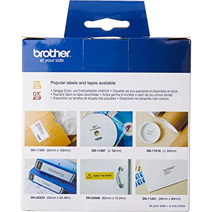 Brother Etiketten vorgeschnittenes Papier DK11204 17 X 54 MM MULTIPROPOSITT 400 Etiketten – Bild 2