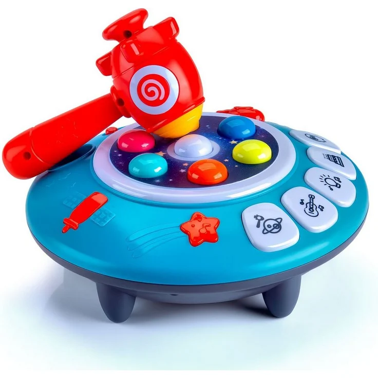 all Kids United Whack a Mole – Interaktives Lernspielzeug für Kinder, Motoriktraining mit Musik und Soundeffekten, BPA-frei, für 1–4 Spieler