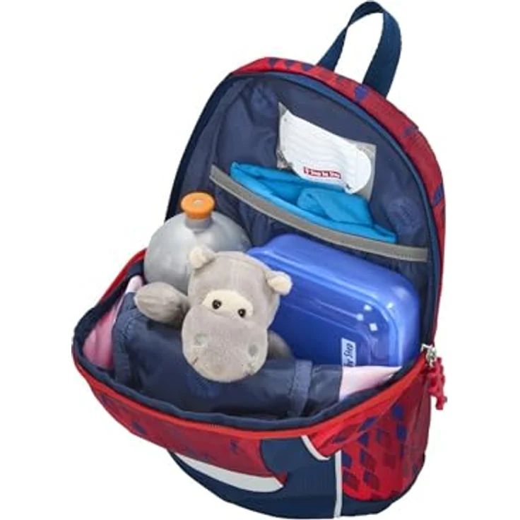 Step by Step Rucksack-Set KIGA Mini FC Bayern „Berni“, ergonomischer Rucksack mit höhenverstellbaren Brustgurt, für Kindergarten & Kita, rot - blau, 6l – Bild 4